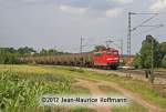 BR 151/208612/am-04072012-kam-151-020-5-mit Am 04.07.2012 kam 151 020-5 mit einem Kesselwagenzug aus Richtung Bremen durch Vehrte.